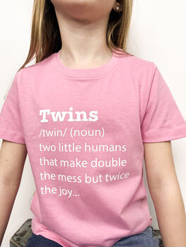 Funny Twin Definition T Shirt, 2 of 9