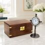 Personalised 8th Anniversary Bronze Desk Clock, thumbnail 1 of 12