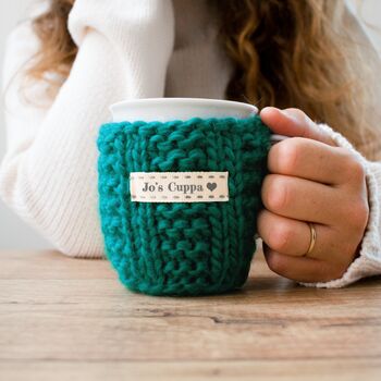 Personalised Knitted Mug Cosy, 2 of 8