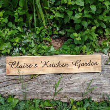 Hand Engraved Personalised Vintage Wood Signs, 12 of 12