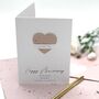 Plantable Seed Paper Heart Wedding Anniversary Card, thumbnail 2 of 10