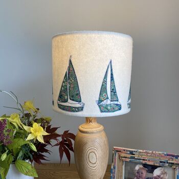 Sailing Boat Embroidered Lampshade, 4 of 6