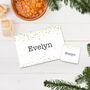 Personalised Christmas Placemat And Coaster Set Stars, thumbnail 1 of 4