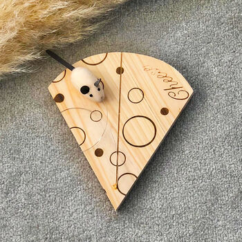 Wooden Cheese Board With Mouse Cheese Wire, 4 of 8