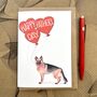 German Shepherd Father's Day Card, thumbnail 1 of 2