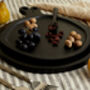 Alma Wood Round Serving Board Set Black, thumbnail 4 of 4