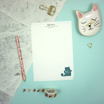 Personalised Cat Attack Writing Paper, 7 of 10