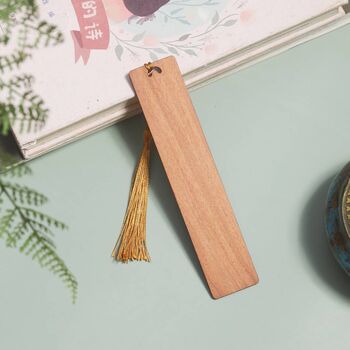 Personalized Wooden Bookmark Gift For Book Lovers, 4 of 10