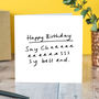 Cheesy Bell End Birthday Card, thumbnail 2 of 2