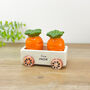 Carrot Salt And Pepper Shakers Food Decor Cruet Set, thumbnail 9 of 9