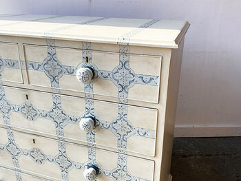19th Century Hand Painted Chest Of Drawers, 10 of 10