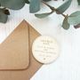 Wedding Rings Wooden Save The Date Magnet, thumbnail 1 of 8