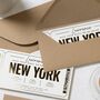 Personalised New York Birthday Boarding Pass Voucher, thumbnail 8 of 9