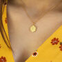 Textured Hexagon Initial Necklace, thumbnail 8 of 11