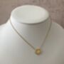 Gold Single Clover Necklace, thumbnail 3 of 4