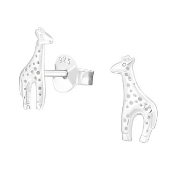 Small Sterling Silver Giraffe Earrings In A Gift Tin, 2 of 10