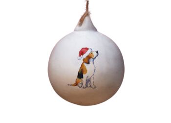 Beagle Ceramic Bauble, 2 of 2