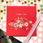 Flower Thank You Card, thumbnail 3 of 5