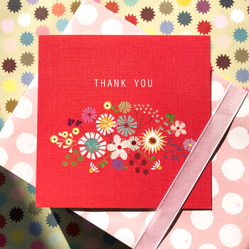 Flower Thank You Card, 3 of 5