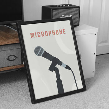 Microphone Print | Dynamic Stage Mic, 4 of 9