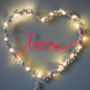 Pom Pom Fairy Light Love Heart Gift, thumbnail 4 of 9