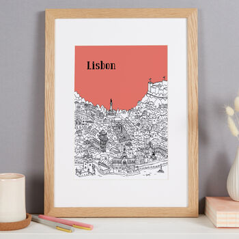 Personalised Lisbon Print, 2 of 10