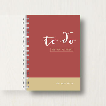 Personalised 'To Do' Weekly Planner Journal, 9 of 11