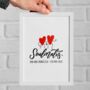Soulmates Print, Personalised Valentine’s Day Gift, thumbnail 1 of 5