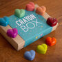 Set Of Nine Gift Box Heart/Valentine Shape Wax Crayons, thumbnail 3 of 3