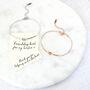 Plated Rose Gold / Silver Friendship Knot Bracelet, thumbnail 6 of 8