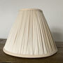 Silk Pleated Empire Lampshade, thumbnail 2 of 4