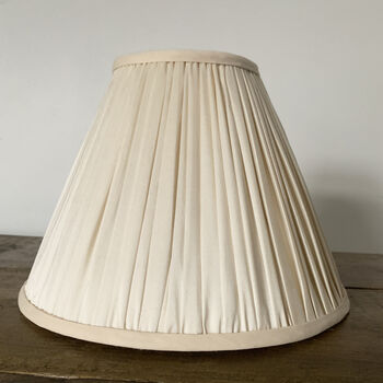 Silk Pleated Empire Lampshade, 2 of 4