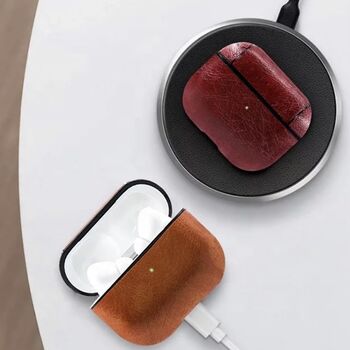 Vegan Leather Airpods Pro Case, 2 of 5
