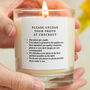Memorial Candle Personalised Photo With Message Gift, thumbnail 3 of 6