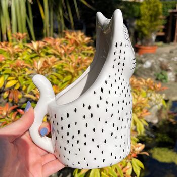 Ceramic Cat Vase, 5 of 10