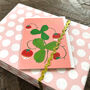 Mini Gold Foiled Strawberry Thank You Card, thumbnail 3 of 3