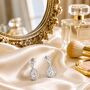 Timeless Elegant Tear Drop Earrings, thumbnail 2 of 3