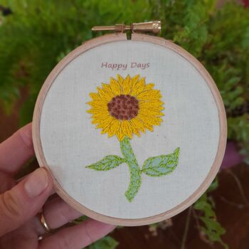 Sunflower Beginners Embroidery Kit, 2 of 4