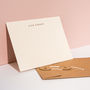 Personalised Foil Notecards, Landscape, Soft Blush, thumbnail 1 of 4