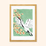 Japanese Red Crowned Crane Giclee Print, thumbnail 2 of 4