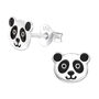 Panda Sterling Silver Earrings, thumbnail 3 of 5