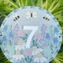 Floral Mosaic House Door Number Sign, thumbnail 1 of 12