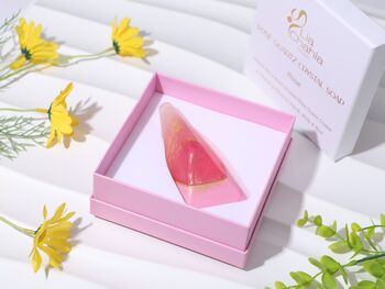 Rose Crystal Soap Gift For Her / Surprise In A Soap With Genuine Gemstone Inside / Christmas Gifts, 4 of 12