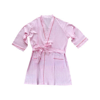 Personalised Stripe Kimono Bathrobe, 7 of 8