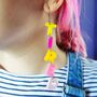 Tired Statement Earrings, thumbnail 2 of 2