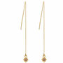 Guiding North Star Threader Earrings Gold, thumbnail 5 of 7
