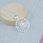 Sterling Silver Pearl Wheel Pendant, thumbnail 2 of 4