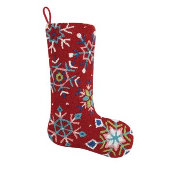 Personalised Colourful Snowflakes Christmas Stocking, 2 of 6