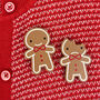 Kawaii Gingerbread Man Wooden Brooches Or Pins, thumbnail 1 of 5