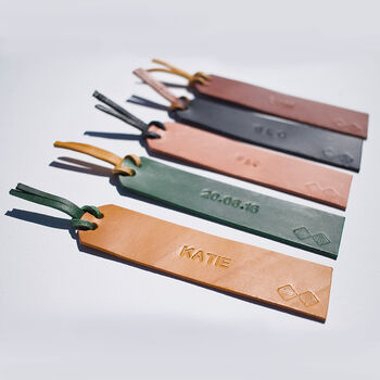 Hand Crafted Italian Leather Bookmark, 4 of 5